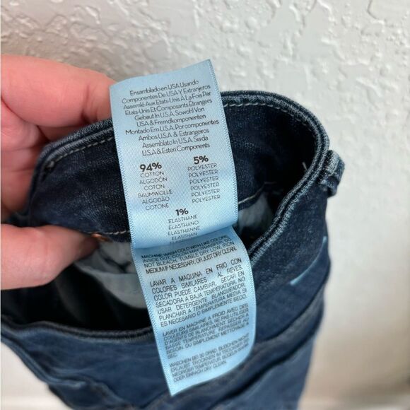 Mother High Waisted Looker Ankle Fray Cat Attack Skinny Jeans Size 26 - Picture 5 of 6